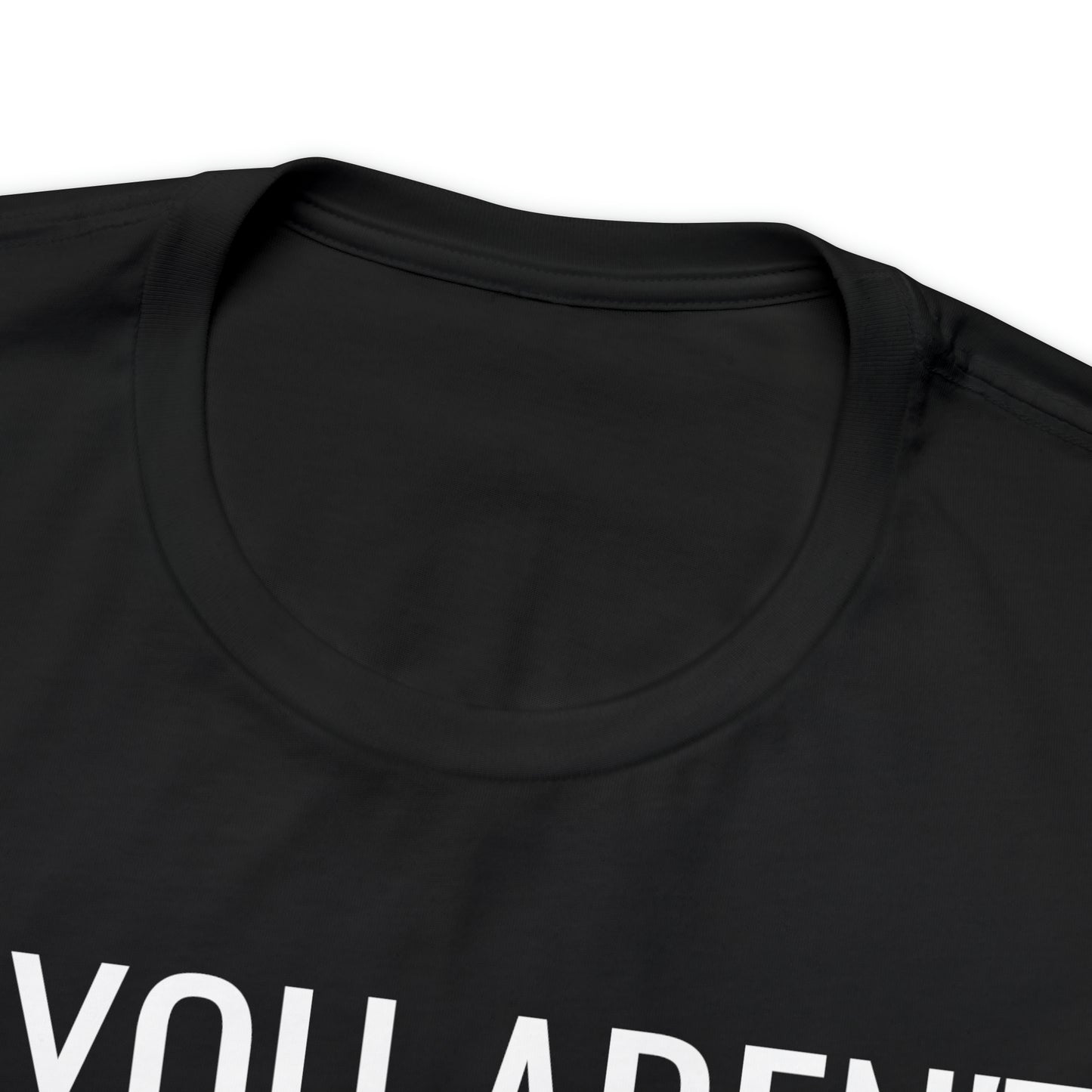 We Know What You (R) Unisex Jersey Short Sleeve Black Tee (SirTalksALot Exclusive)