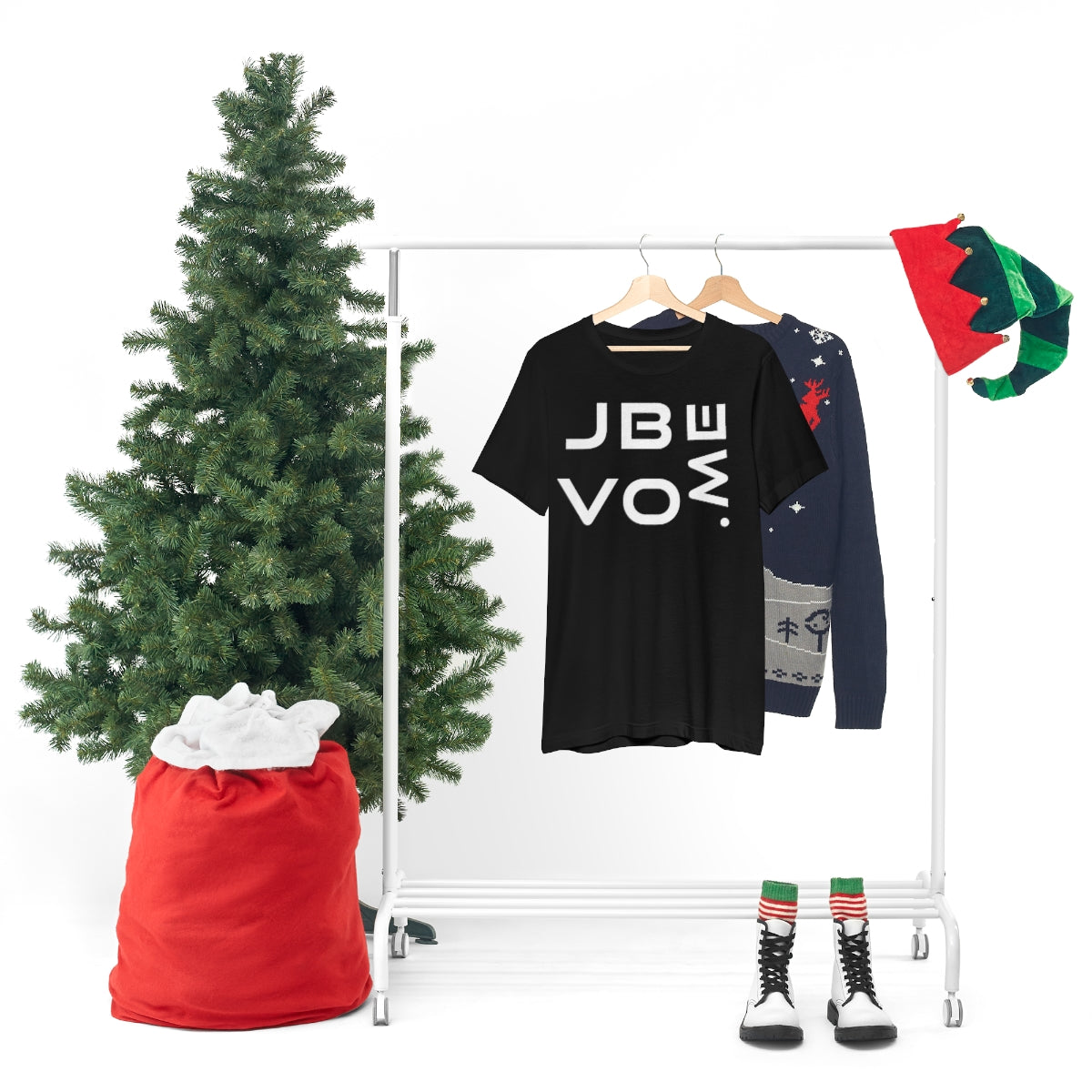 JBVO.ME Unisex Jersey Short Sleeve Black Tee (SirTalksALot Exclusive)