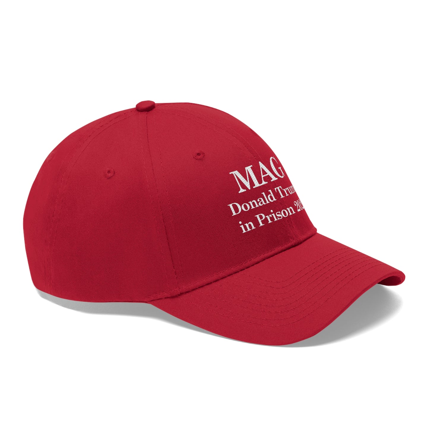 MAG: Donald Trump in Prison 2024 Blue or Red Unisex Twill Hat