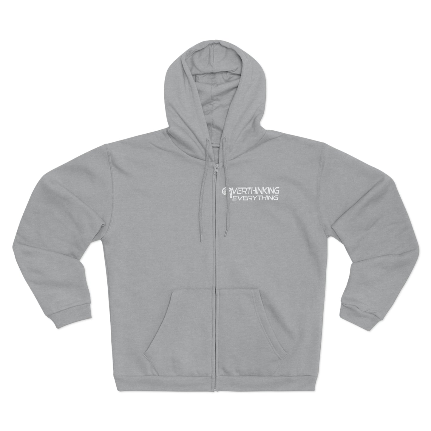 Overthinking Everything Unisex Hooded Zip Sweatshirt