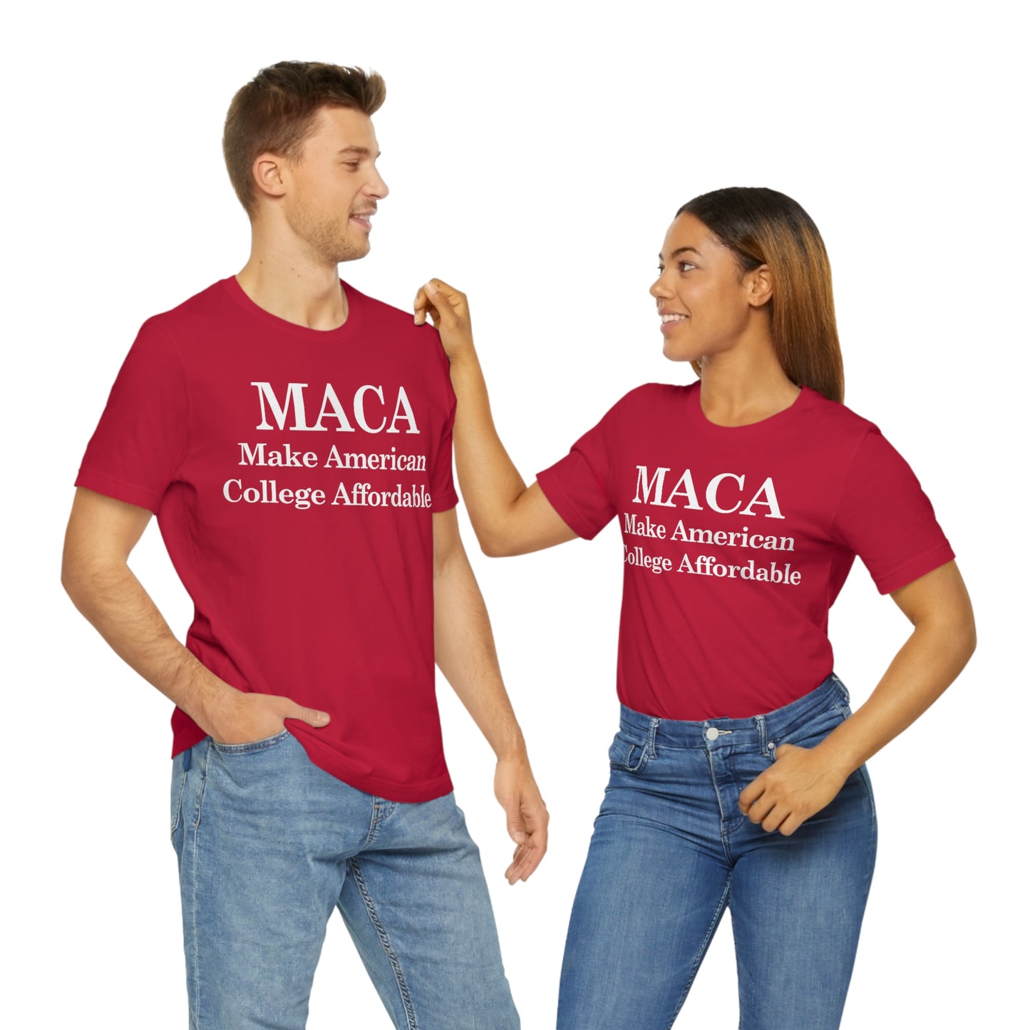 Make American College Affordable Back Quote Unisex Jersey Short Sleeve Tee (SirTalksALot Exclusive)