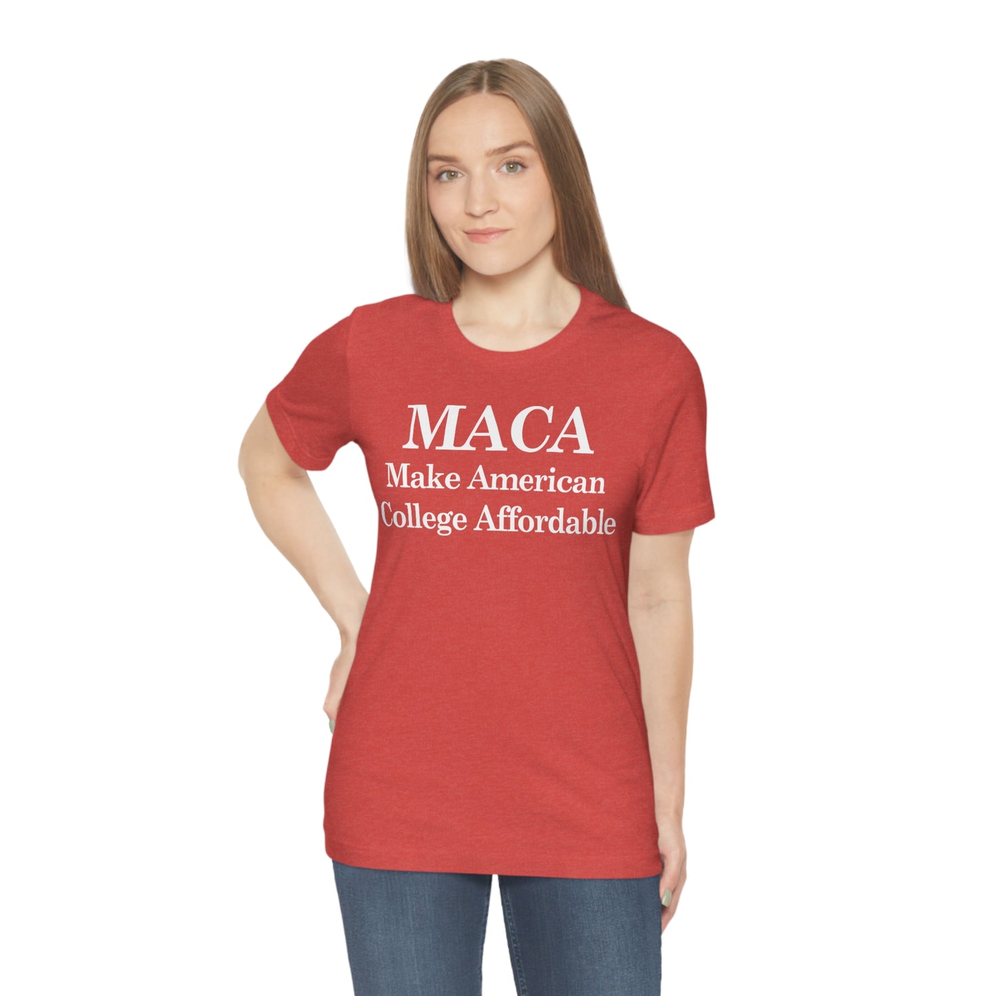 Make American College Affordable Back Quote Unisex Jersey Short Sleeve Tee (SirTalksALot Exclusive)