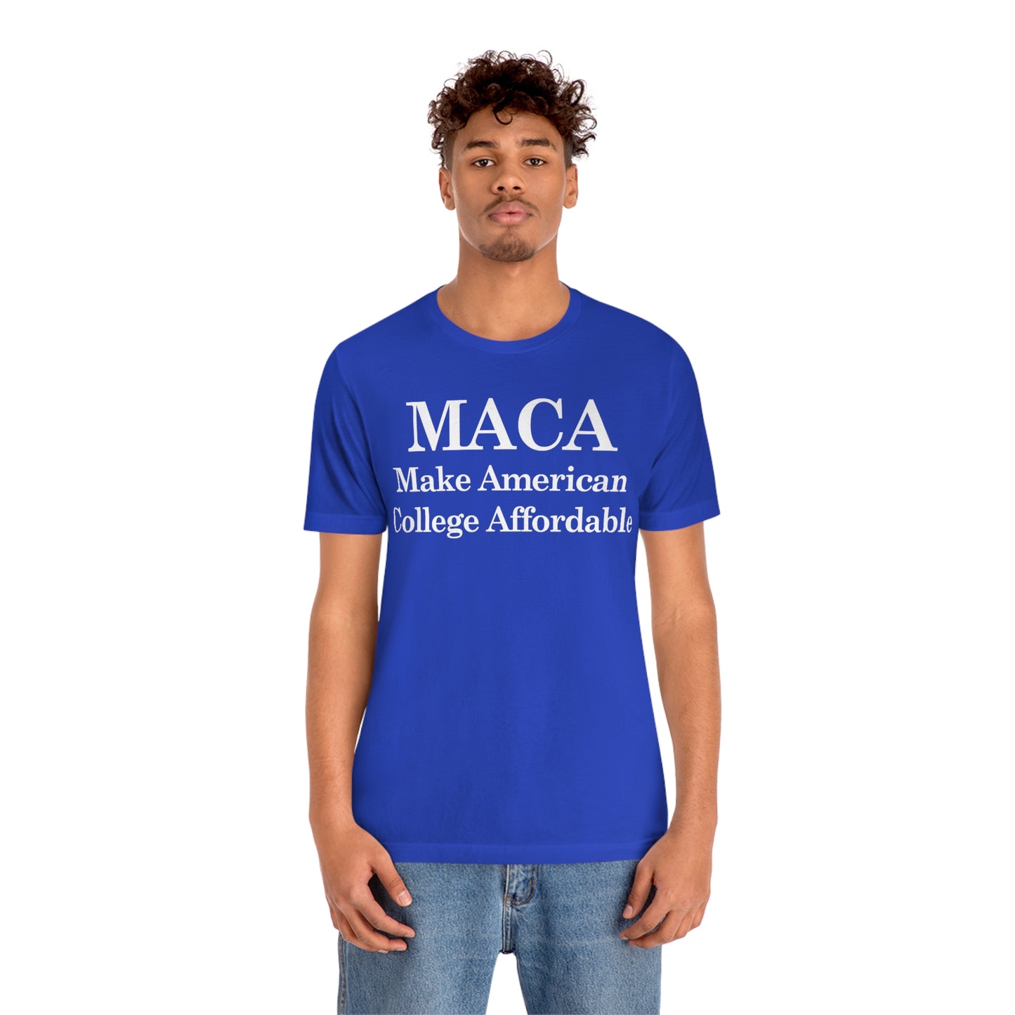 Make American College Affordable Back Quote Unisex Jersey Short Sleeve Tee (SirTalksALot Exclusive)