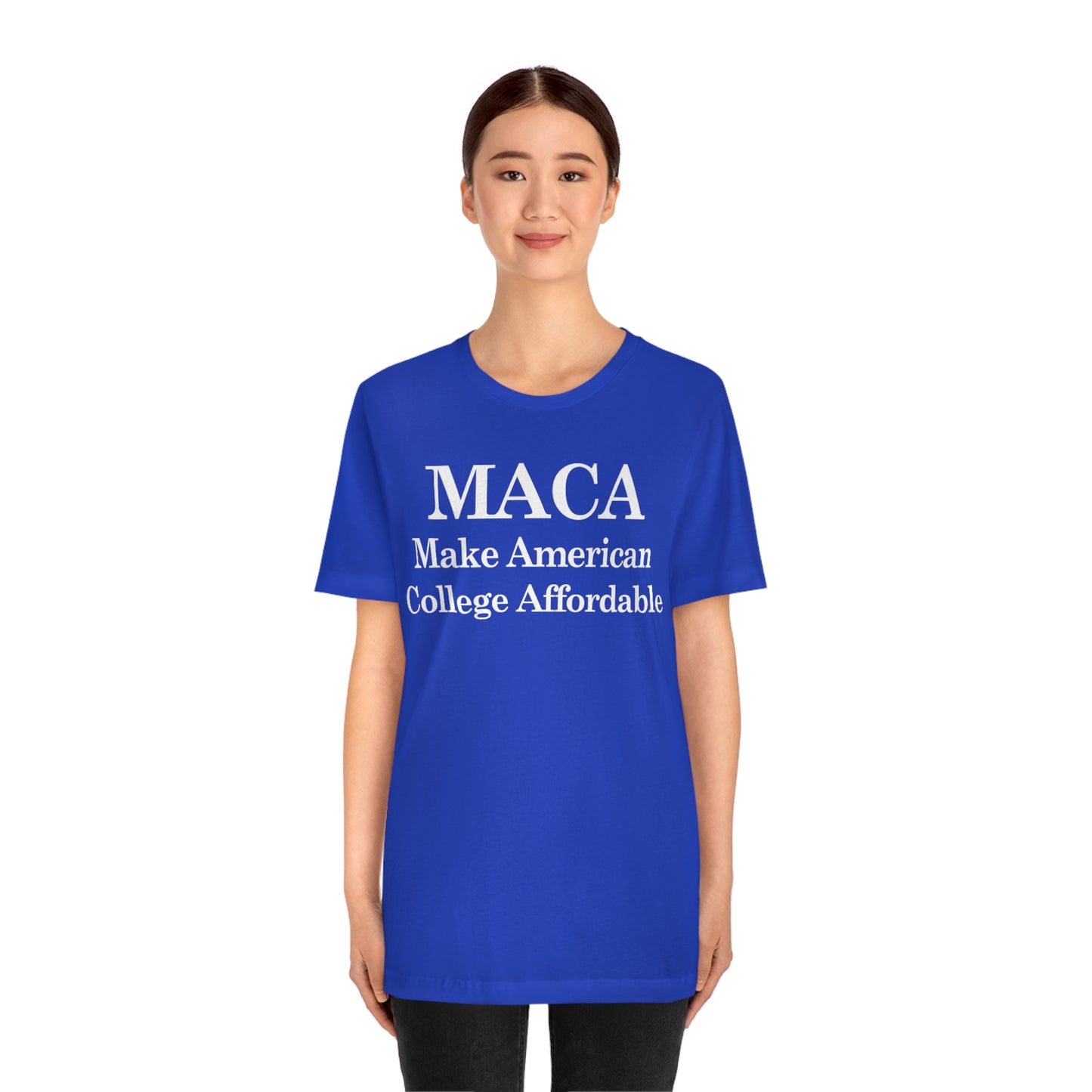 Make American College Affordable Back Quote Unisex Jersey Short Sleeve Tee (SirTalksALot Exclusive)