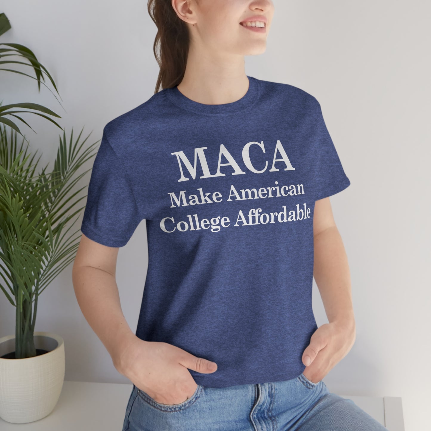 Make American College Affordable Back Quote Unisex Jersey Short Sleeve Tee (SirTalksALot Exclusive)