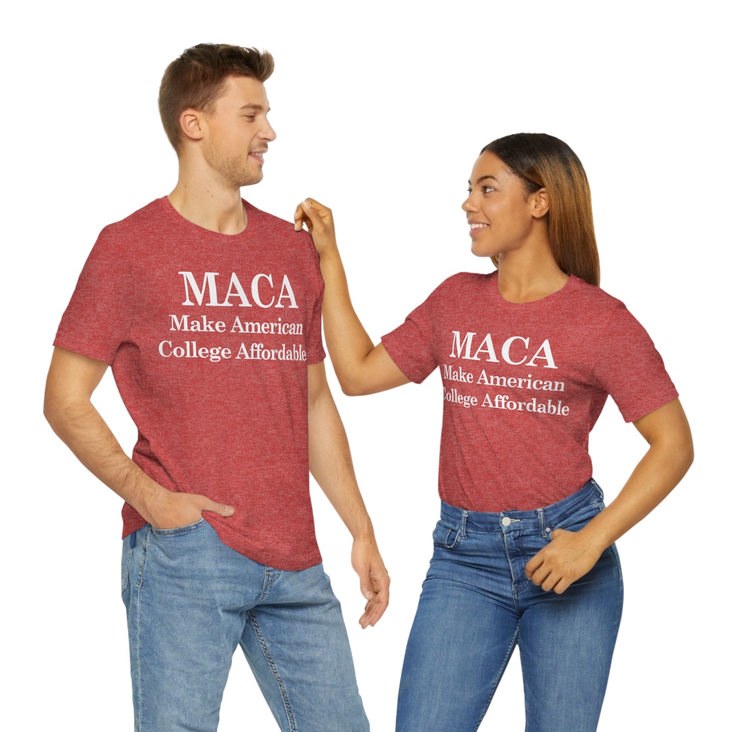 Make American College Affordable Back Quote Unisex Jersey Short Sleeve Tee (SirTalksALot Exclusive)