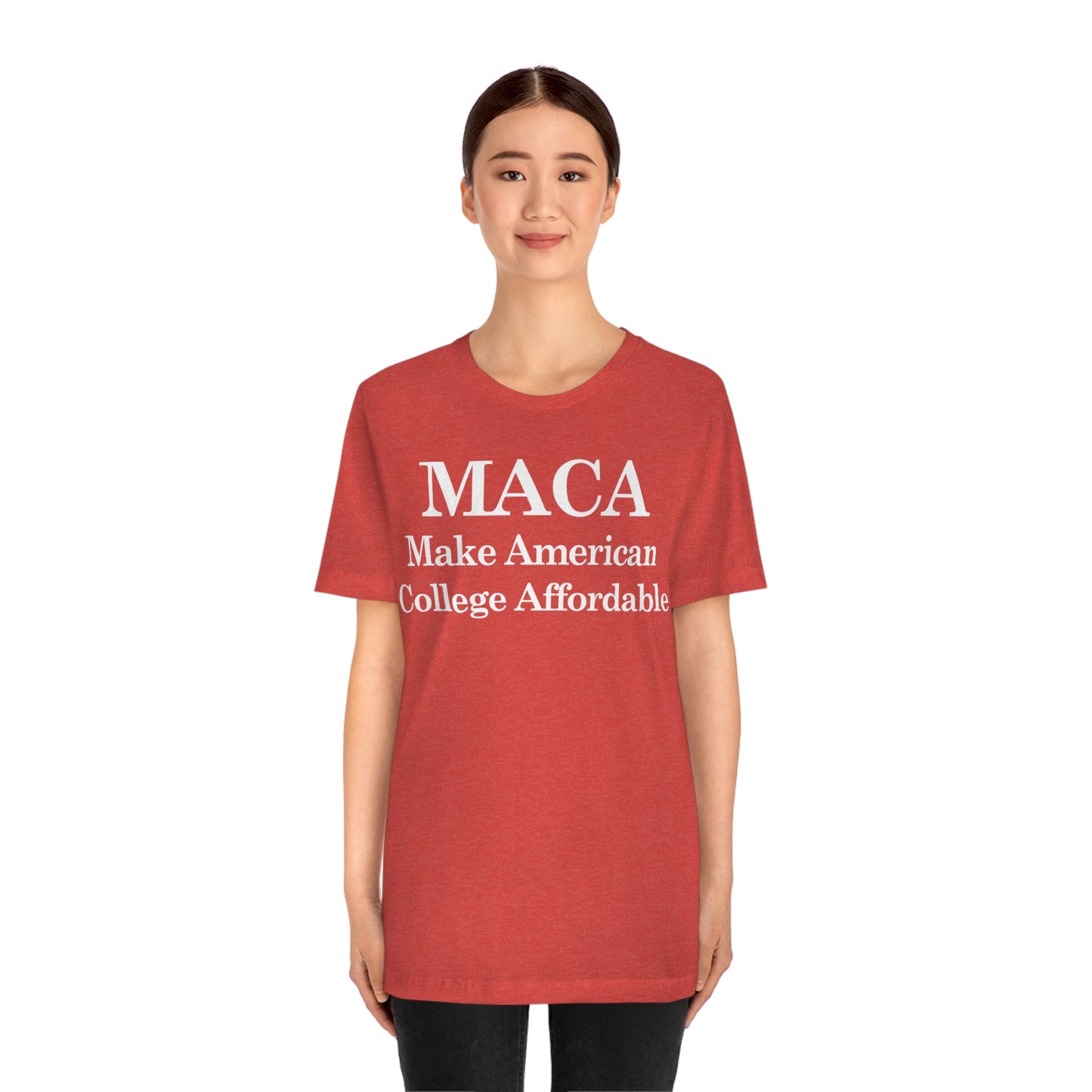 Make American College Affordable Back Quote Unisex Jersey Short Sleeve Tee (SirTalksALot Exclusive)