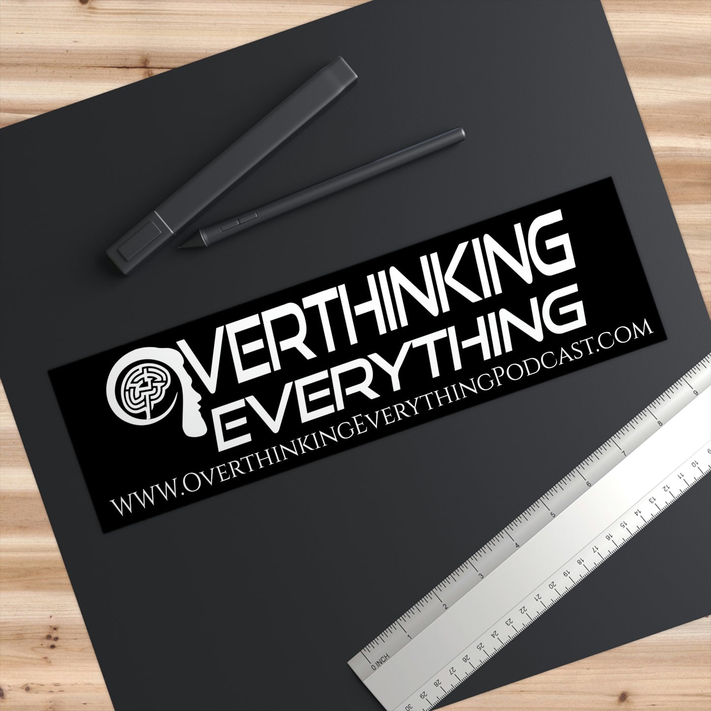 Overthinking Everything Bumper Stickers