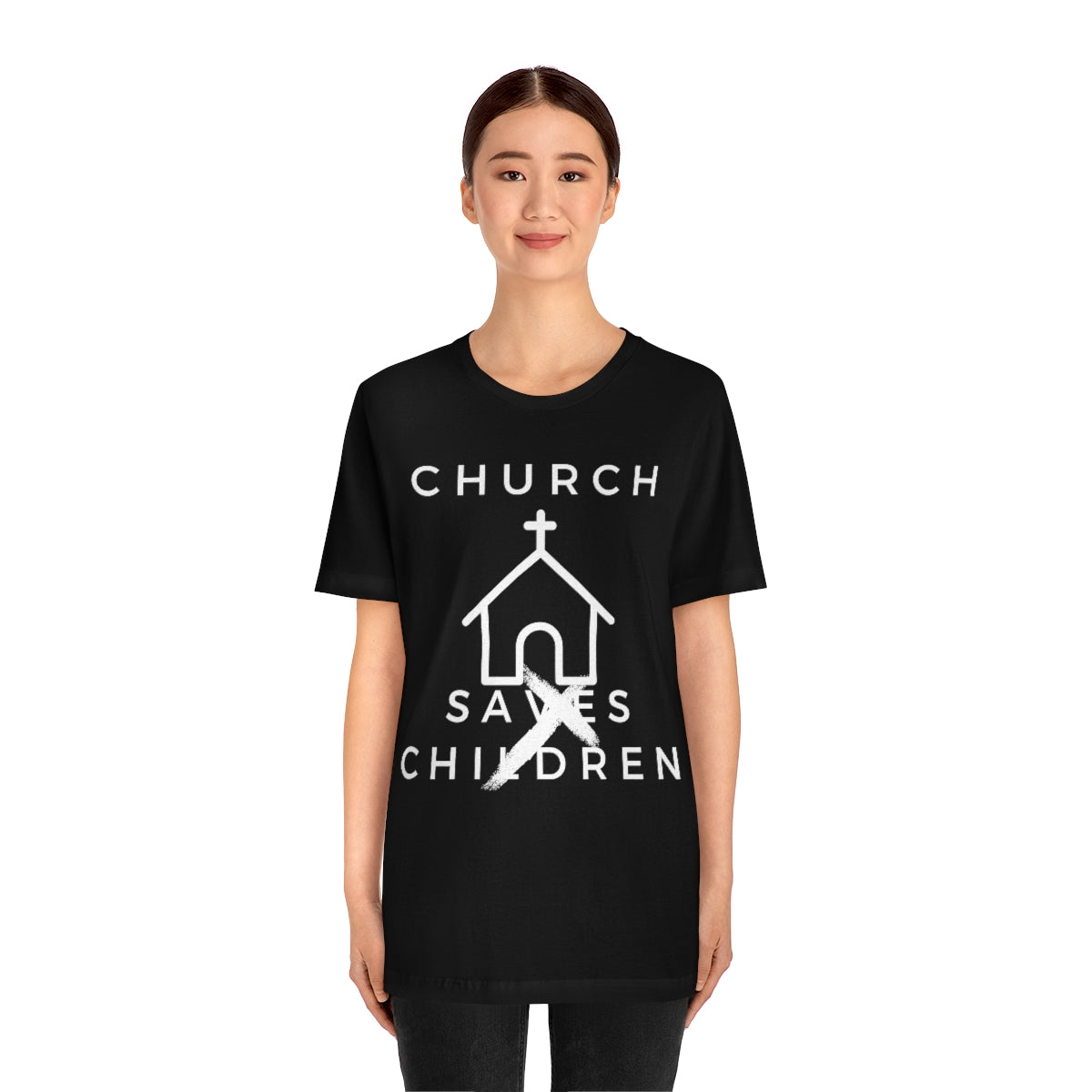 CHURCH SA'S.../OK GROOMER FRONT/BACK Unisex Jersey Short Sleeve Black Tee (SirTalksALot Exclusive)