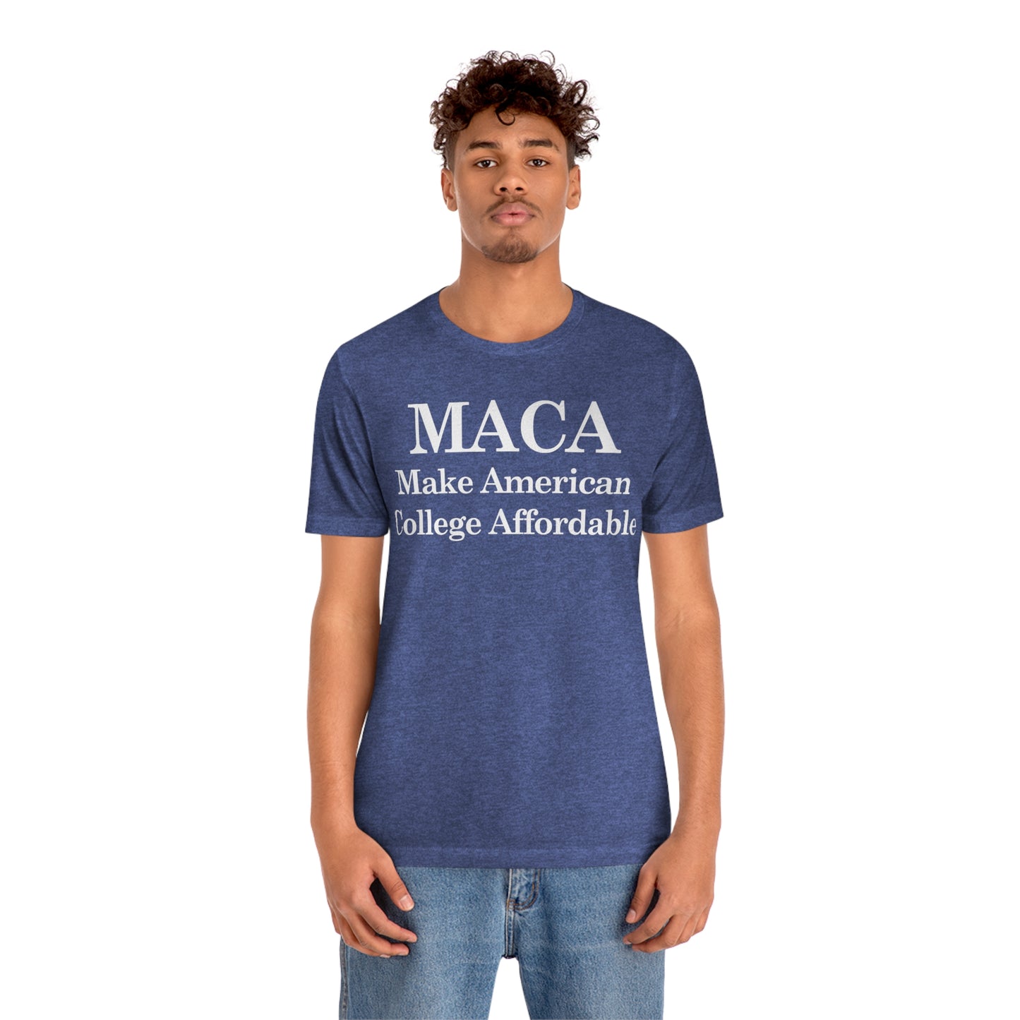 Make American College Affordable Back Quote Unisex Jersey Short Sleeve Tee (SirTalksALot Exclusive)
