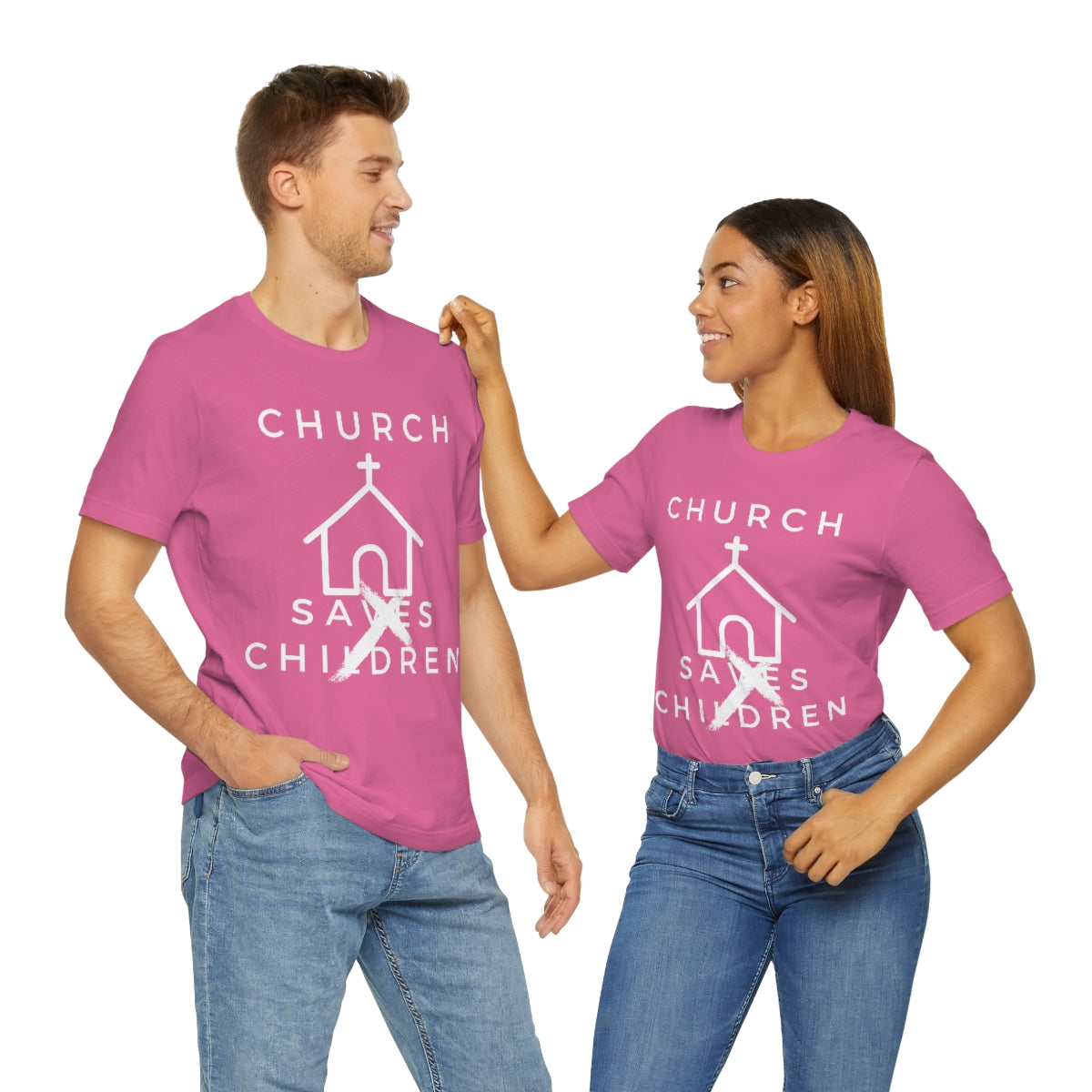 CHURCH SA's CHILDREN Unisex Jersey Short Sleeve Black Tee (SirTalksALot Exclusive)