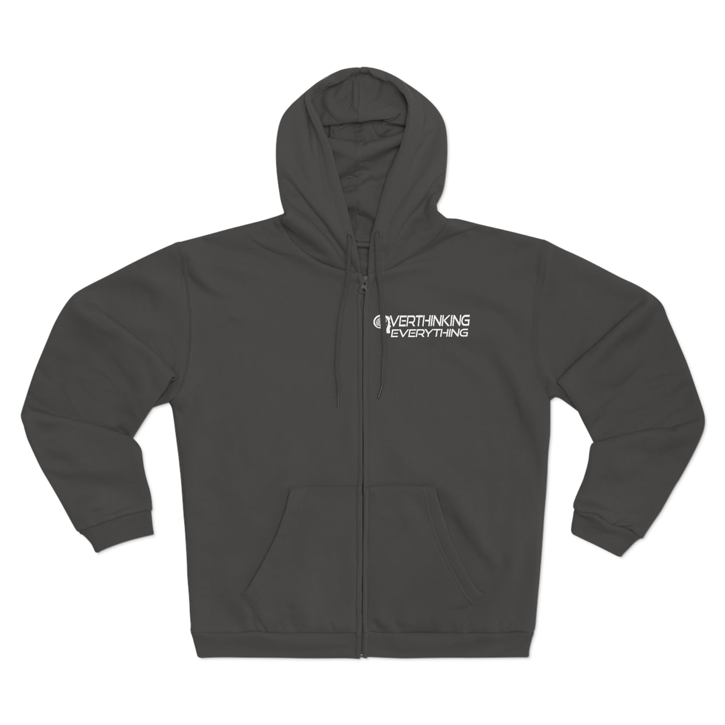 Overthinking Everything Unisex Hooded Zip Sweatshirt