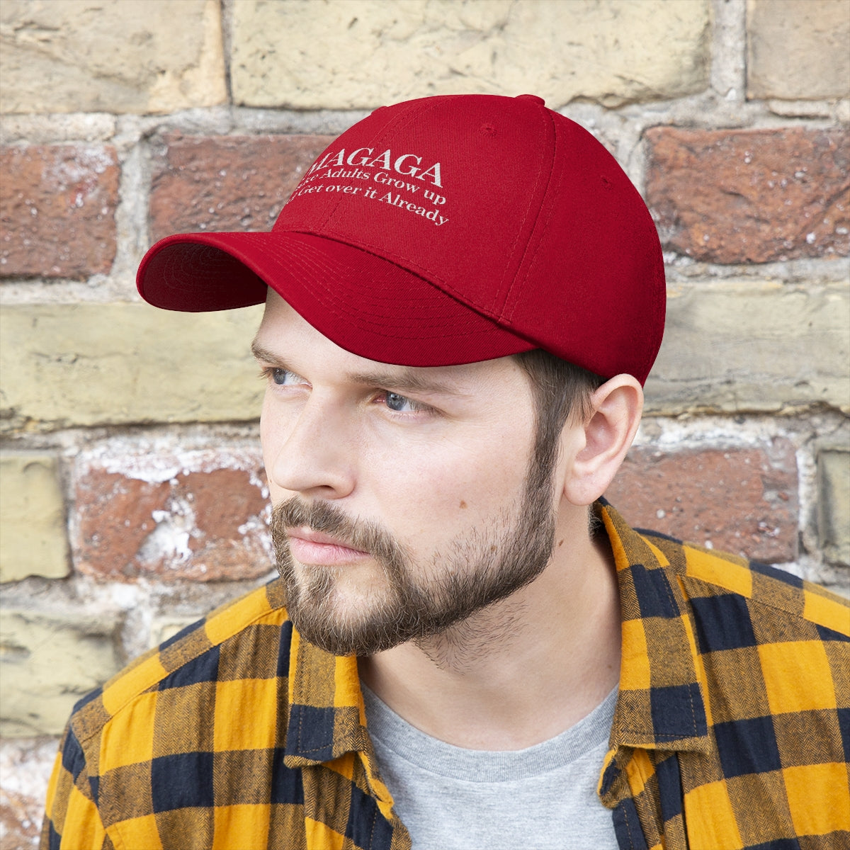 MAGAGA Red Unisex Twill Hat