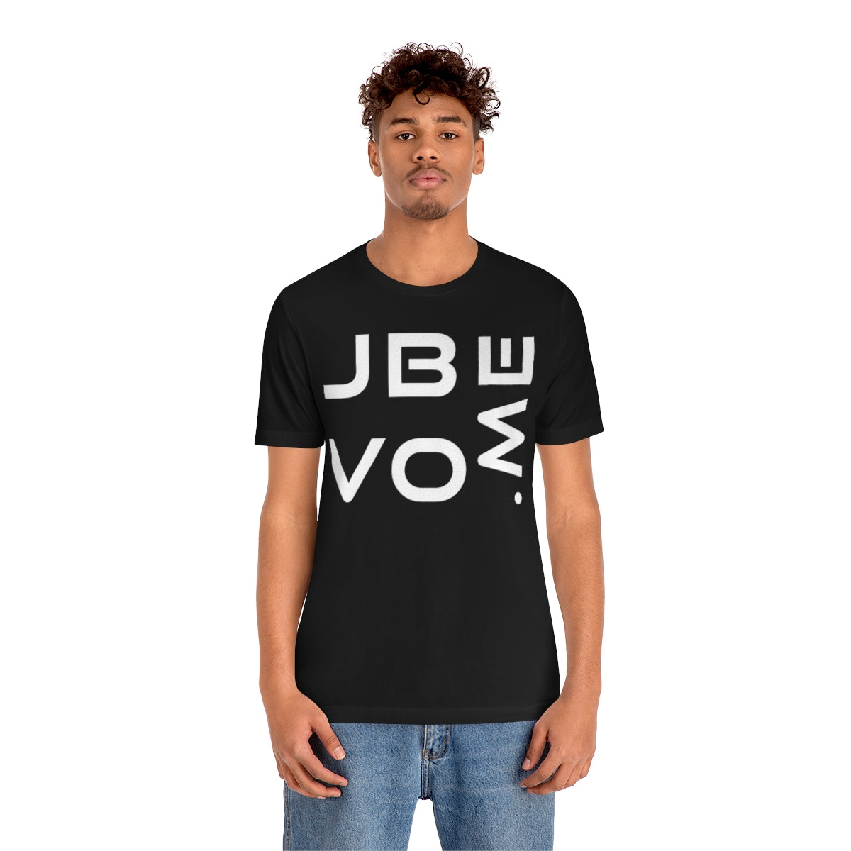 JBVO.ME Unisex Jersey Short Sleeve Black Tee (SirTalksALot Exclusive)